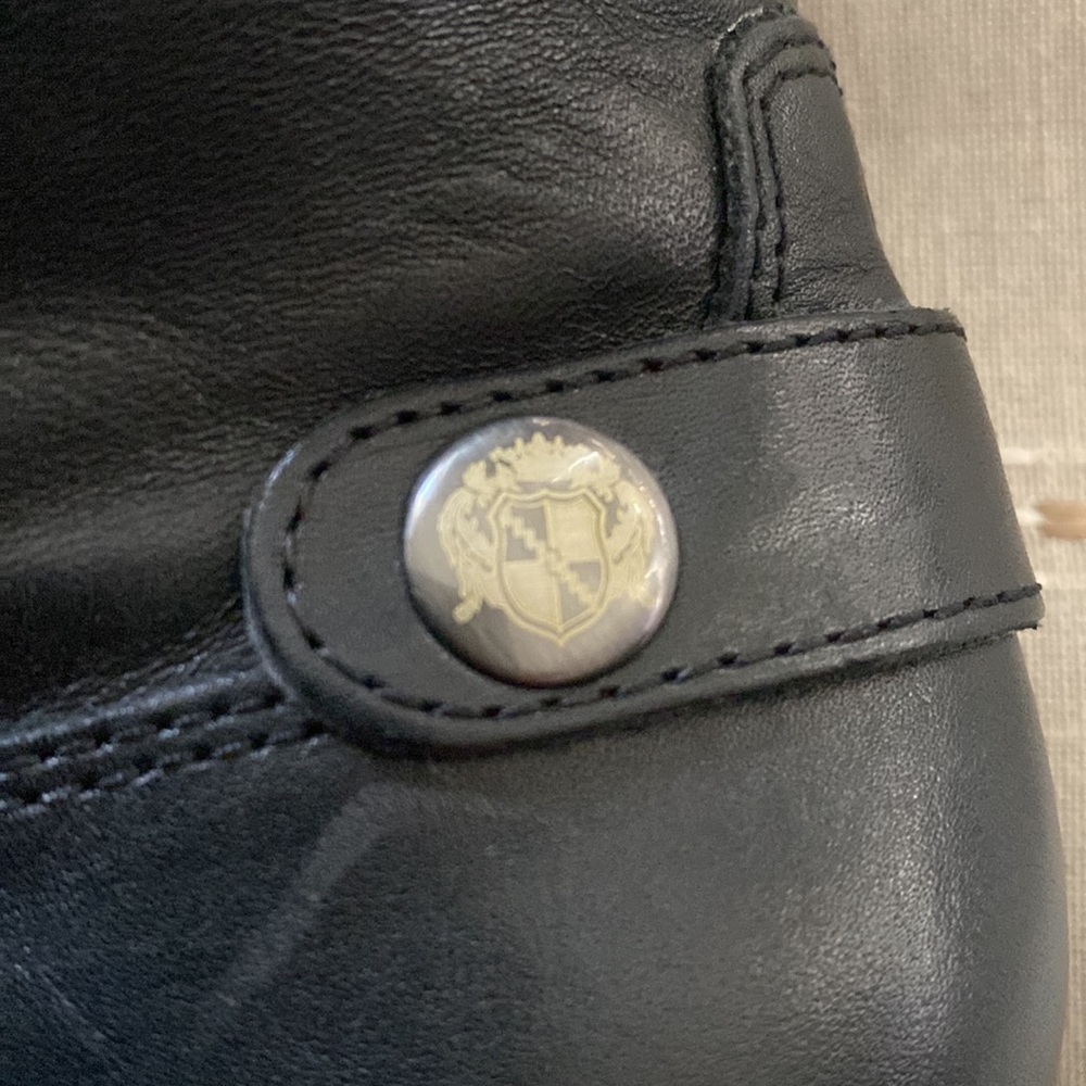 Franco sarto Black and Tan zippered boots size 6 - Picture 3 of 10